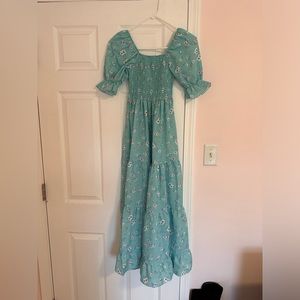 Floral long spring dress